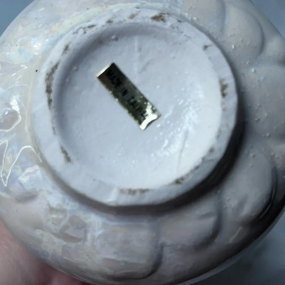 Vintage Ceramic Vase with Floral Design